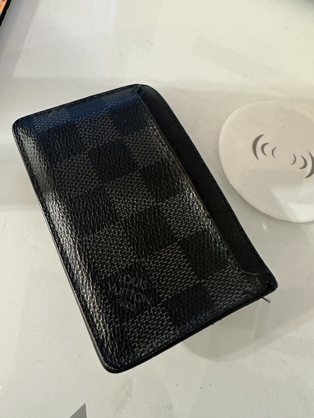 LOUIS VUITTON Damier Graphite Neo Porte Cartes Card Case Holder Canvas